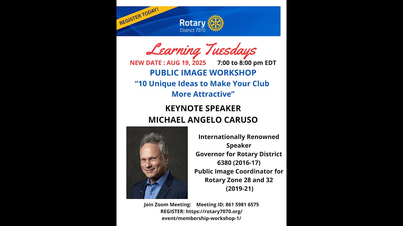 Learning Tuesdays -Aug 19, 2025 -Ten Unique Ideas to Make Your Club More Attractive