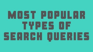 Most Popular Types of Search Queries that Show videos as a Result in Google