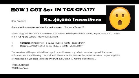 How do I got 80+ in TCS CPA?