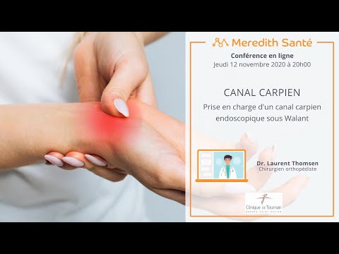 Prise en charge d’un canal carpien endoscopique sous Walant - Dr Laurent Thomsen