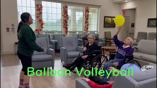 Resident Activity - Balloon Volleyball