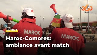 Les supporters marocains font l'ambiance avant  Maroc-Comores