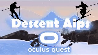 Descent Alps - Oculus Quest App Lab game - Virtual Skiing - how does it compare to Powder VR? screenshot 1