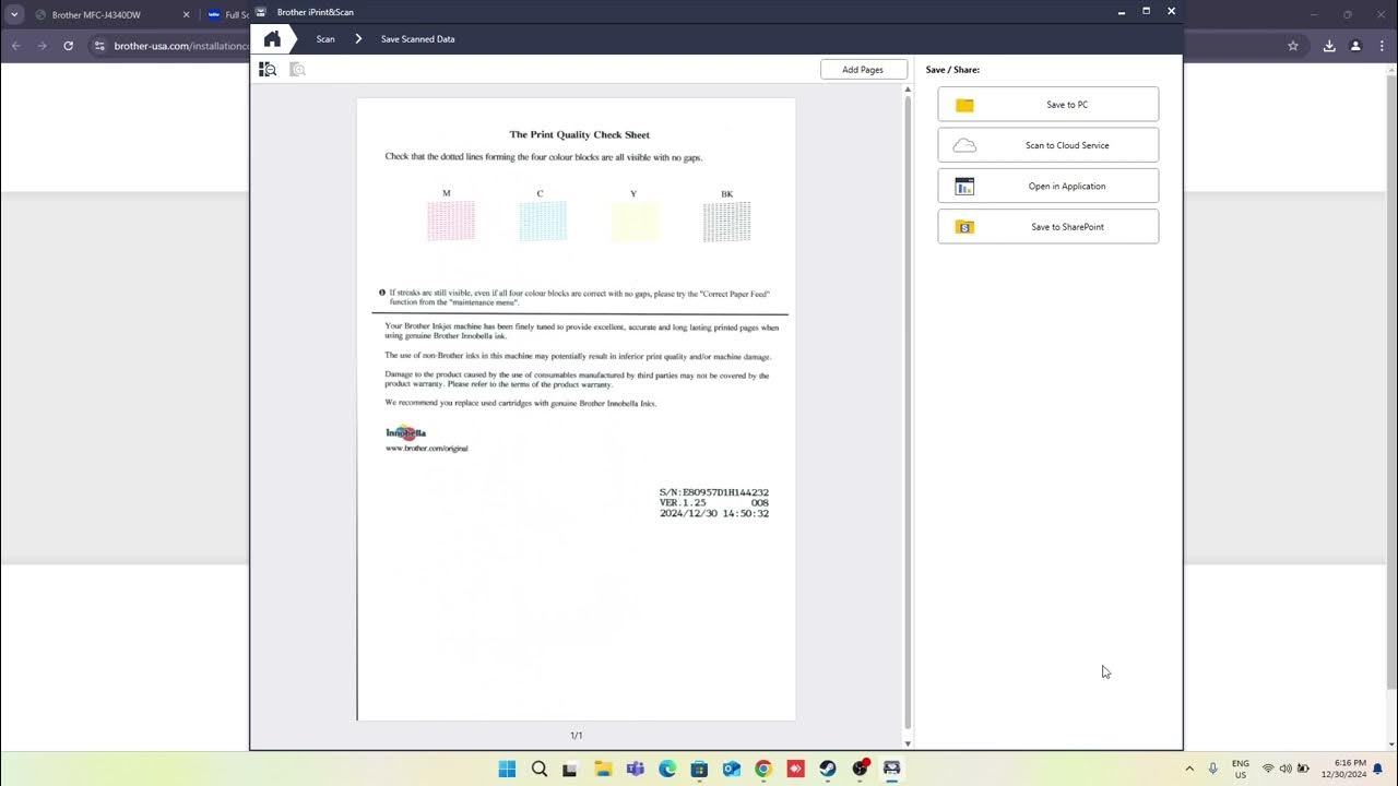 How to scan document to pc on brother mfc j4335dw youtube