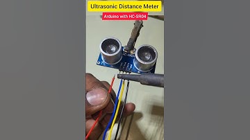 Ultrasonic Distance Meter 📏 Arduino- HC-SR04 🔥 #shorts #viralvideo #reels #electronic #electroeshu