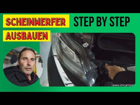 Scheinwerfer ausbauen, wechseln Citroen Jumper, Fiat Ducato und Peugeot Boxter Kastenwagen Anleitung