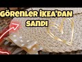 GÖRENLER İKEA'DAN SANDI ✨Hasır supla yapımı (Making a Underplate from straw)