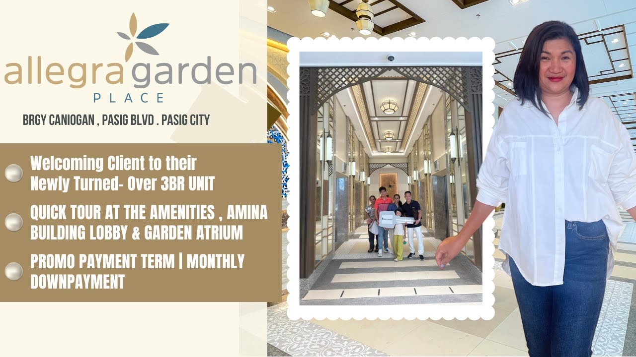 Welcome to the Newly Turned Over DMCI Homes Allegra Garden Place | Pasig Condominium | Promo Term