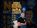 MOST IMPORTANT CHAPTER FOR N D A MATHEMATICS #nda2026 #exampreparation #ndapreparation #ndaexam #