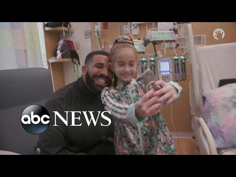 Drake visits young heart transplant patient from Kiki challenge