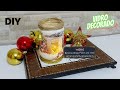 DIY: Vidro Decorado em Luminária de Natal | Decoupagem 🌲🌲