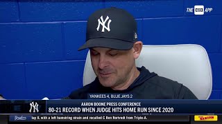 Aaron Boone breaks down win over Blue Jays