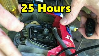 Gas Trimmer Hard Pull Start Valve to Rocker Arm Clearance Adjustment 4cycle Troy Bilt