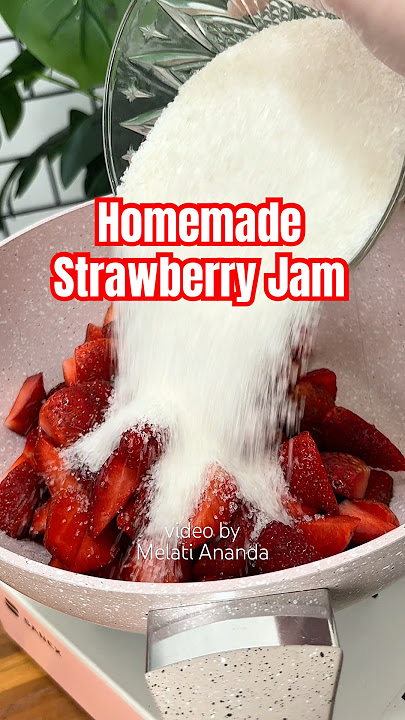 Homemade Strawberry Jam Recipe #easyrecipe #strawberryjam #homemade