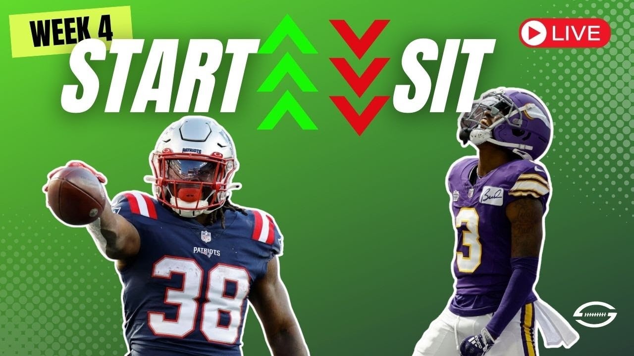 Can You Start Addison & Stevenson this Week? | Week 4 Starts/Sits LIVE ...