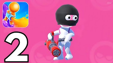 Dye Hard - Battle Royale - Gameplay Walkthrough #2 (iOS, Android)