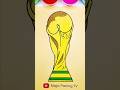 ⚽FIFA World Cup Trophy #trending #shortfeed #fifa #worldcup #trophy #forkids #magicpaintingtv