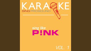 Eventually (In the Style of Pink) (Karaoke Instrumental Version)