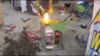 Arcing a MOT Through a Leaf!