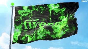 Make this amazing  animated flag intro with your logo or text - Best Logo Animation service