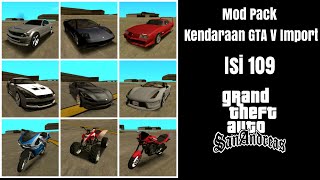 Mod Pack Kendaraan GTA V Import~GTA SA ANDROID