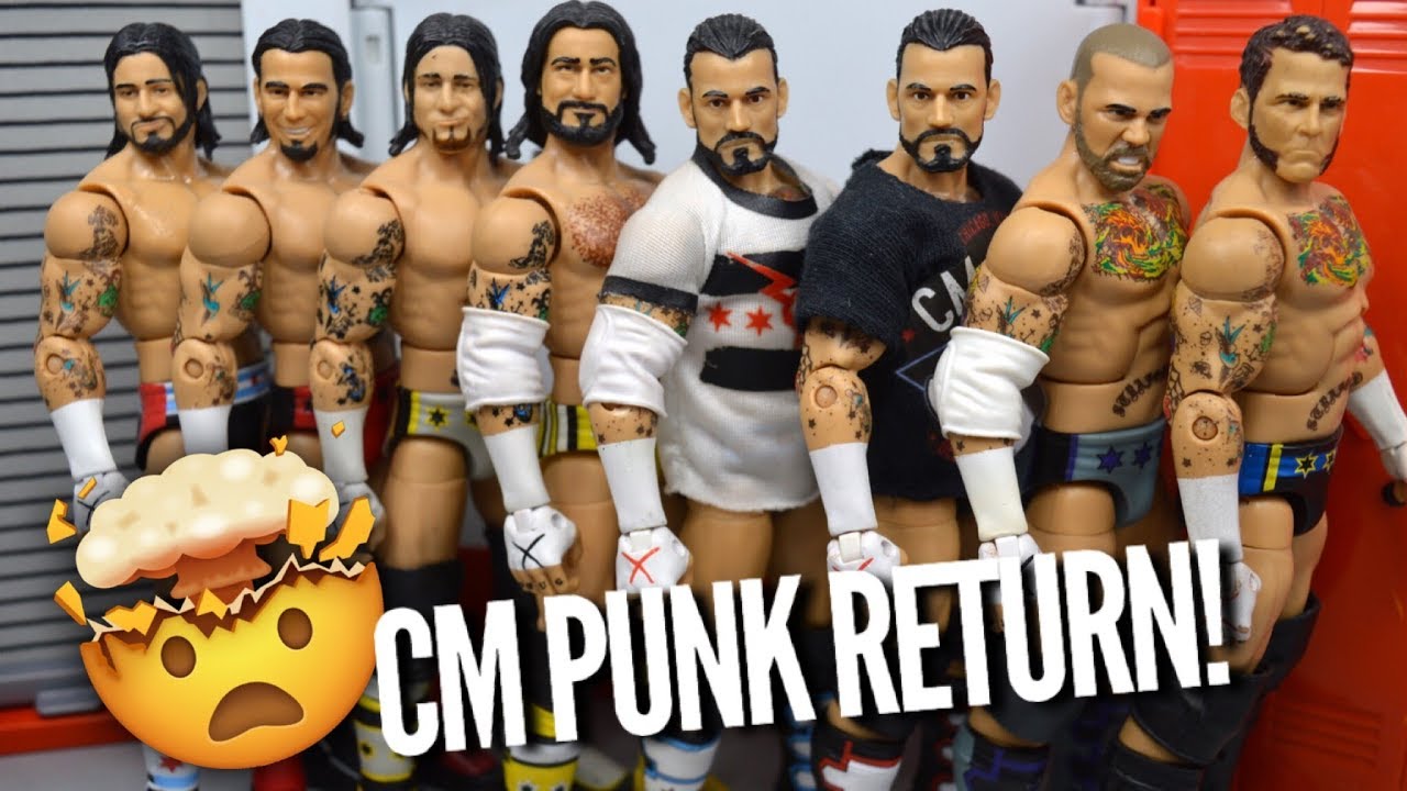 CM PUNK RETURNS TO WWE BACKSTAGE! WWE ACTION FIGURES! - YouTube