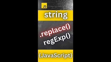 string replace() with regEx - JavaScript | #shorts