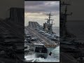 Aircraft Carrier Aerial View All Jets On Deck 🛩️ #Carrier #Shorts