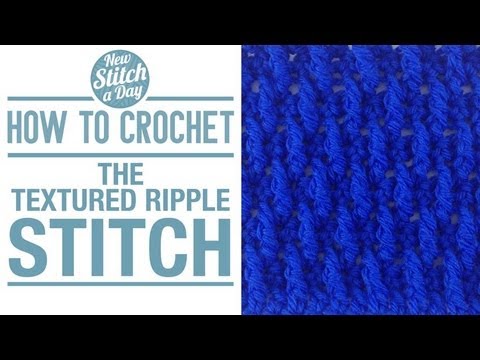 diya tailors How to Crochet the Textured Ripple Stitch