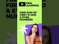 Find the sum of first n odd and even numbers | M&M Learning | #maths #mathstricks #keralapsc #psc
