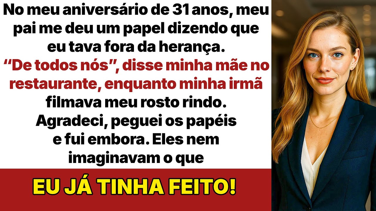 Meu pai me deserdou no meu aniversário, mas aí o chefe da empresa chamou meu nome!