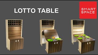 LOTTO TABLE - SPACE SAVING FURNITURE - SMART SPACE- SUPPLY ONLY IN BANGALROE