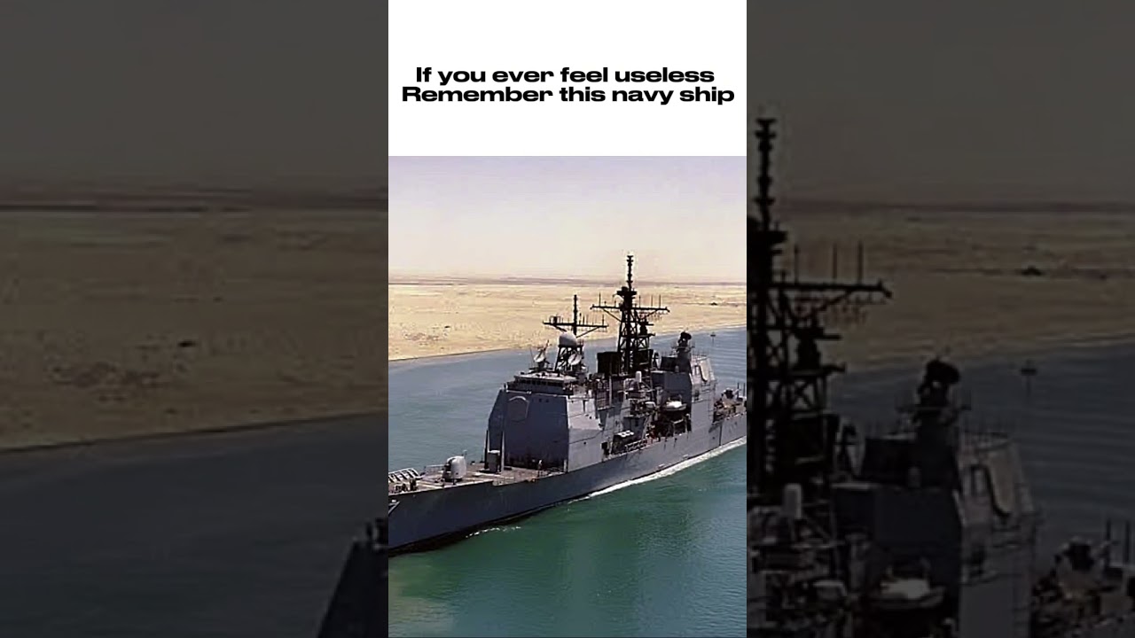 If you ever feel useless remember this ship