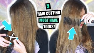 5 HAIR CUTTING TOOLS YOU NEED FOR CUTTING HAIR AT HOME! │ HAIR CUT MUST HAVES!
