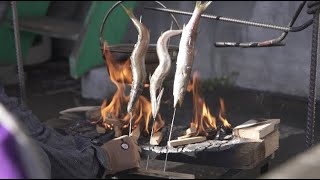 ノルウェーの変わった焚火方法をミニ版でできるか検証！！【いろんな焚火】