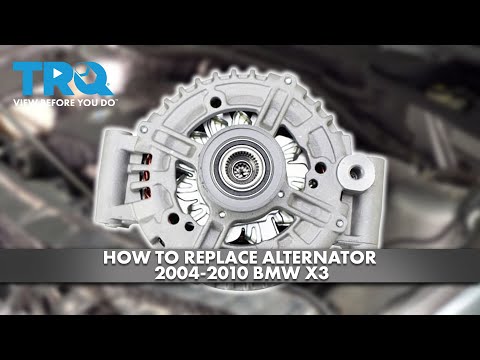 How to Replace Alternator 2004 2010 BMW X3 - YouTube