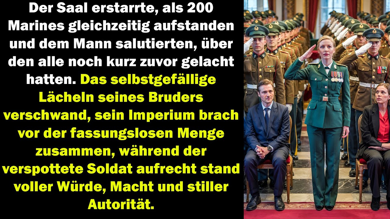 Sie lachten mich bei der Zeremonie aus – doch dann standen 200 Marines auf und salutierten mir