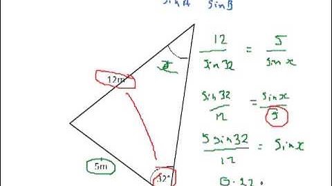 Using the Sine Rule to Calculate an Angle