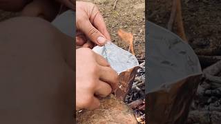 Improvised Foil Cup: Boiling Water in the Field