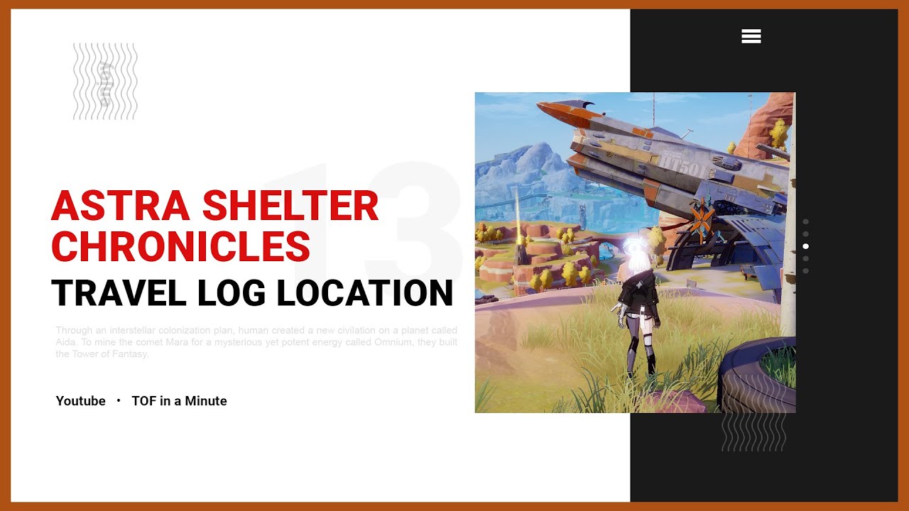 Astra Shelter Chronicles - Travel Log Location | Tower of Fantasy