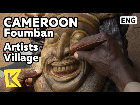 【K】Cameroon Travel-Foumban[카메룬 여행-품반]예술인 마을 가면/Artists Village/Mask/Artist/Bamoun/Human Statue/Craft