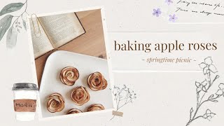 How To Make Apple Roses For A Springtime Picnic Baking Diy Asmr My Cottagecore Diary