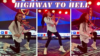 HIGHWAY TO HELL - AC/DC - Electric Violin Cover by Agnes Violin ( próba przed koncertem/ rehearsal)