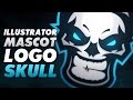 Adobe Illustrator & Photoshop | Mascot | Skull logo Design ( Speed Art )