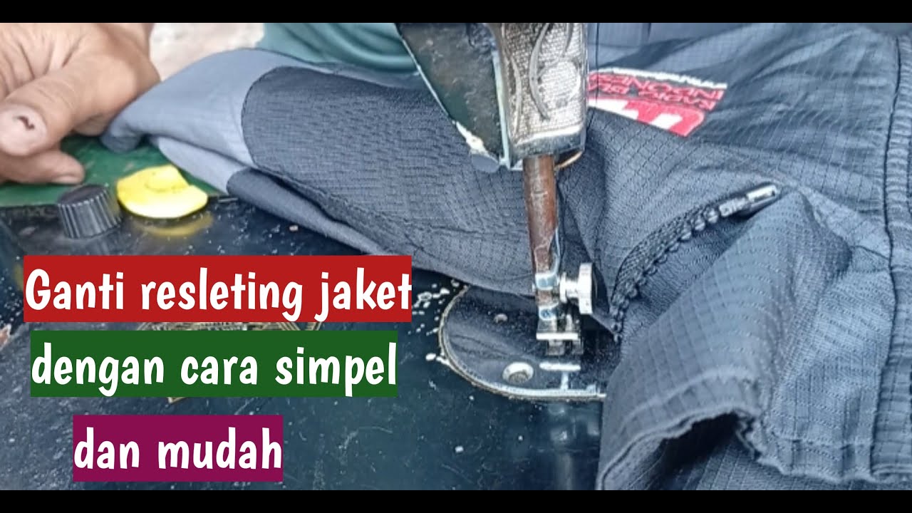 Ganti resleting jaket dengan cara simpel dan mudah