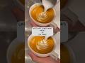 Latte Art Starting Point: Middle VS Top Third #shorts #latteart #tutorial