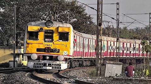 Conventional EMU & Express Trains Speeding in Big curve back to back | Eastern Railways