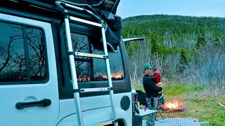 We broke the Jeep again | Overland Camping Trip Halted in Red Head River, Newfoundland