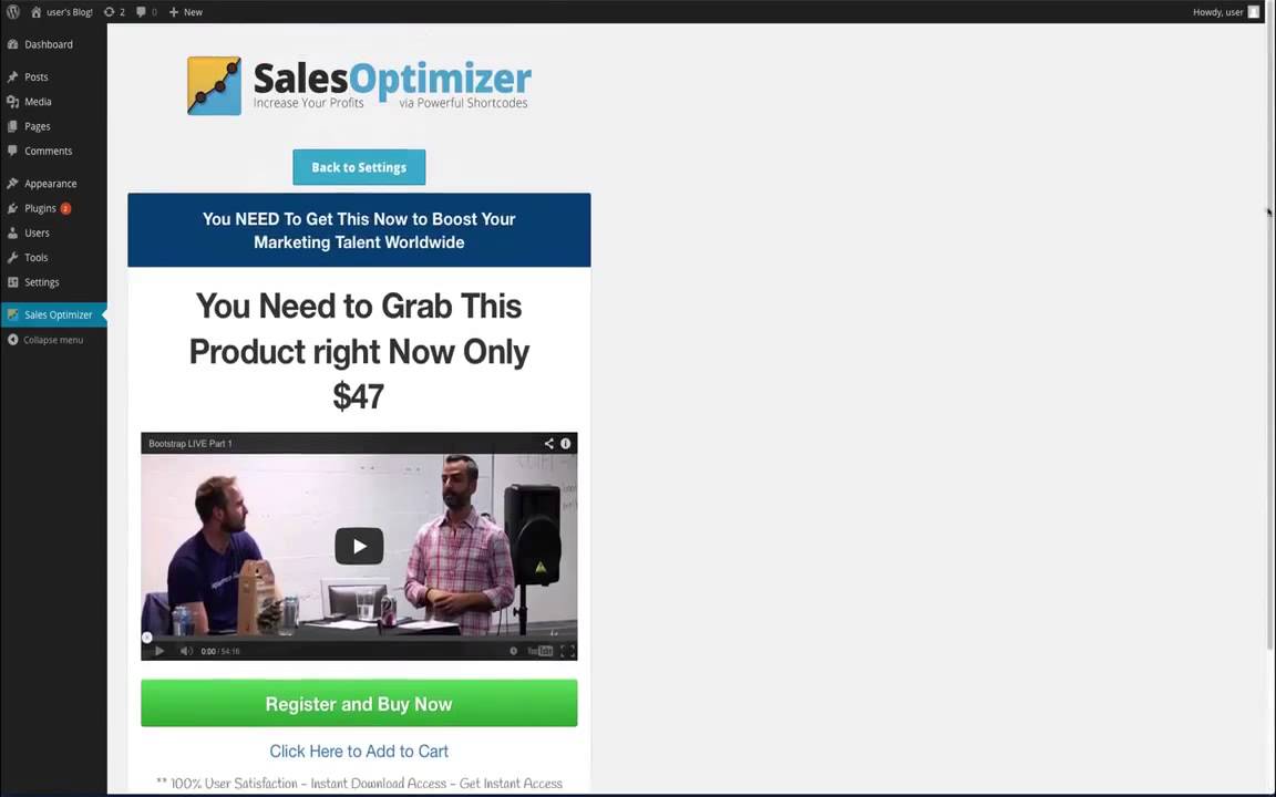 WP Sales Optimizer Review | Watch WP Theme & Plugin Package Bundle ...
