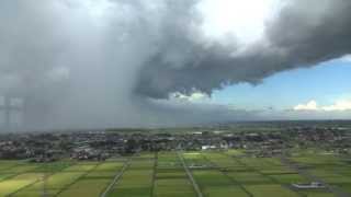 埼玉県越谷市 竜巻 スーパーセル全景 20130902